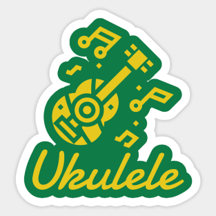 ukulele shirt Sticker